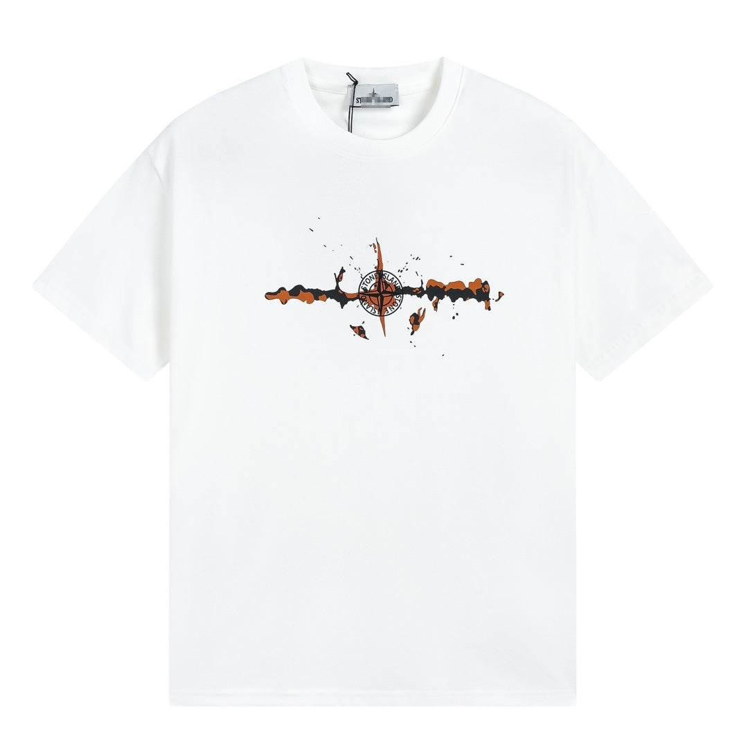ST0NE lSLAND Pure Cotton T-Shirt #31