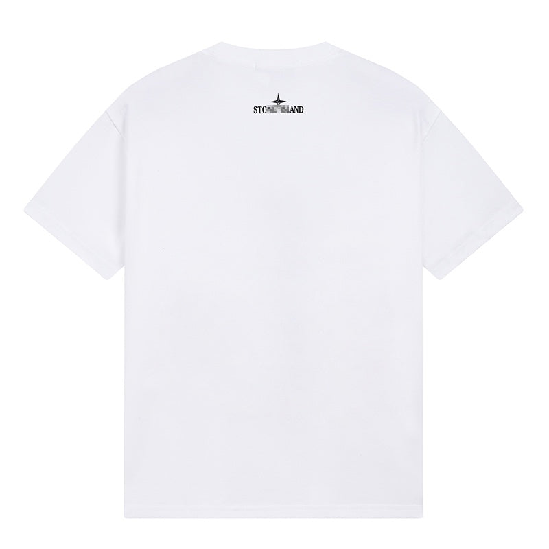 ST0NE lSLAND Pure Cotton T-Shirt #41