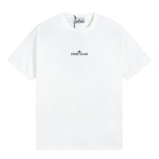 ST0NE lSLAND Pure Cotton T-Shirt #33
